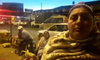 Comerciantes no tienen puesto en el nuevo mercado/Foto. Captura de pantalla