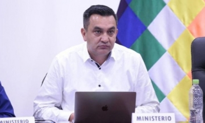 El ministro de la Presidencia, Yerko Núñez, en conferencia de prensa. | @abi_bolivia