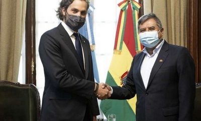 Los cancilleres coinciden en la importancia de habilitar el paso del salvador Mazza-Yacuiba.