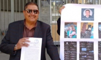 Lurwyn Ledezma presenta denuncia contra el diputado Juan José Jáuregui.