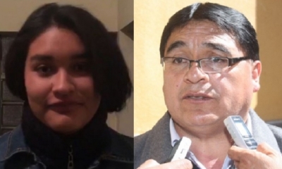 La estudiante de 16 años y el Distrital de Educación/Foto. Kandire