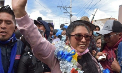 La alcaldesa de El Alto, Eva Copa