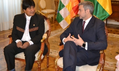 Evo Morales y Mario Abdo Benítez/Foto. RRSS