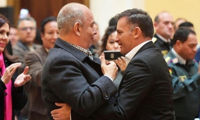Los exministros Arturo Murillo y Fernando López. | ABI
