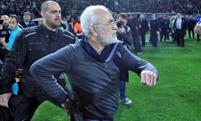 Ivan Savvidis, Presidente del PAOK. Foto: Twitter (Richard Conway)