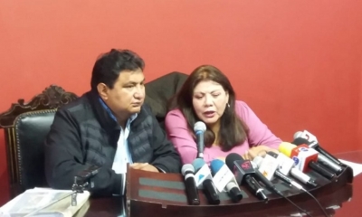 Los diputados Amilcar Barral y Norma Piérola