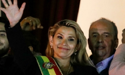 Añez asumió la presidencia el 12 de noviembre de 2019. Foto: Reuters.