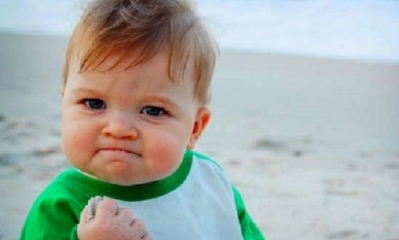 La imagen del niño fue uno de los memes más populares del 2011. | Fuente: Facebook