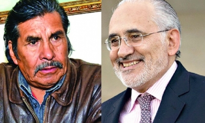 Felipe Quispe “El Mallku” y Carlos Mesa/Foto. Kandire