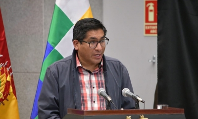 Ministro de Desarrollo Productivo y Economía Plural, Néstor Huanca.