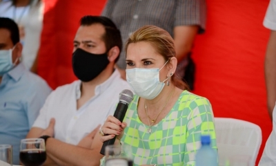 La presidenta Jeanine Áñez