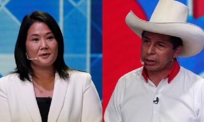 Keiko Fujimori y Pedro Castillo/Foto. RRSS