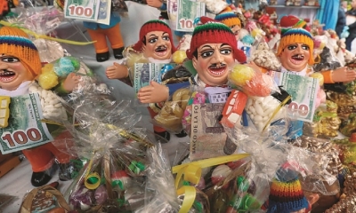 El Ekeko es uno de los personajes centrales de la Feria de Alasita..