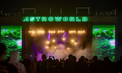 Travis Scott en el Festival Astroworld. Foto: AFP.