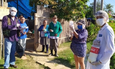 Brigadas reparten la ivermectina en Trinidad. Foto: Gobernación del Beni