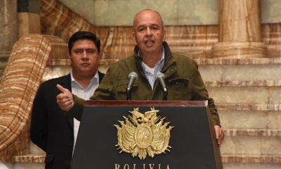 El ministro de Gobierno, Arturo Murillo