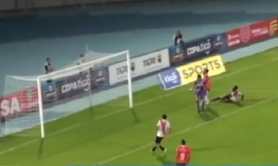 Nilton Don Santos fue el que ejecuto el gol/Foto. Captura de pantalla