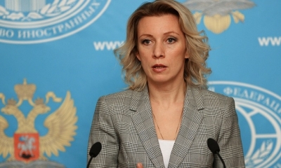 La portavoz del ministerio de Asuntos Exteriores ruso, María Zajárova. TELESUR