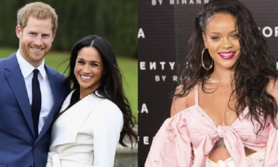 Meghan Markle , príncipe Enrique y Rihanna 