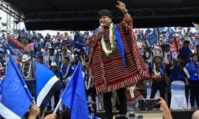 El expresidente Evo Morales