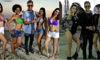 V-Wenn, en la grabación de su videoclip/Foto. GL