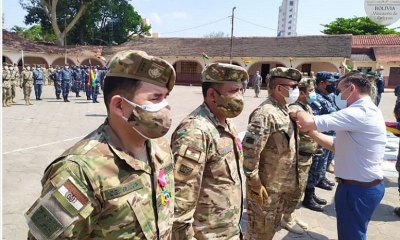 Acto de reconocimiento a las Fuerzas Armadas por su aporte en la lucha contra el COVID-19