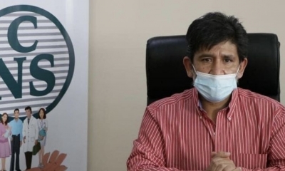 El administrador regional de la CNS Santa Cruz, Jorge Bozo.