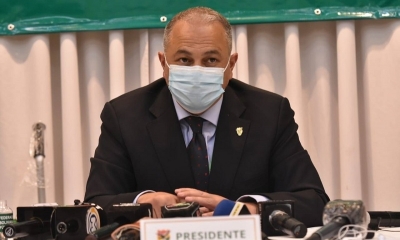 El presidente  de la Federación Boliviana de Fútbol, Fernando Costa.