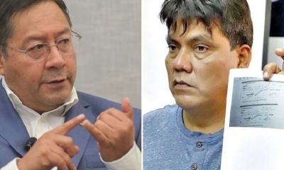 El presidente Luis Arce y el diputado Héctor Arce