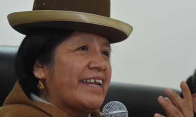 La presidenta del TSE, María Eugenia Choque. | APG