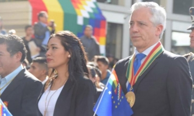 El exvicepresidente Álvaro García Linera y la exsenadora Adriana Salvatierra. FOTO archivo | Agencias