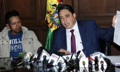 Reynaldo Ramirez y El ministro Héctor Arce/Foto. RRSS