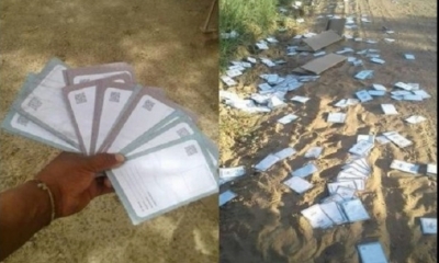  Fotos de las papeletas mostradas por el diputado Tomás Monasterio