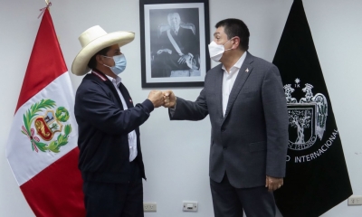 Candidato presidencial de Perú Libre, Pedro Castillo.