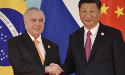  Brasil fue el mayor receptor de préstamos estatales chinos en 2017, con un total de 5.300 millones de dólares.