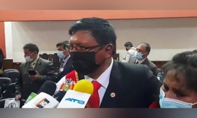 El alcalde de Potosí Jhonny Llally.