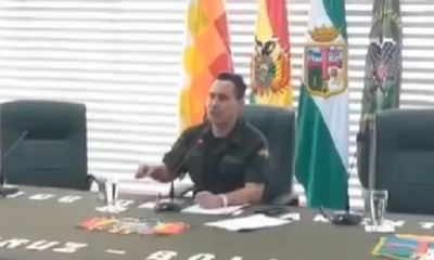 Igor Echegaray, comandante de la Policía de Santa Cruz/Foto. Captura de pantalla