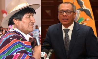 Evo Morales y Jorge Glas/Foto. Kandire