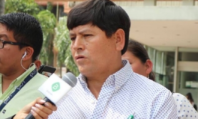 Rodolfo Vallejos, dirigente de Amdecruz/Foto. RRSS