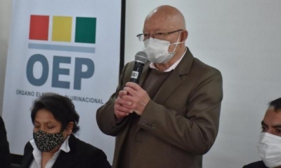 El presidente del TSE, Óscar Hassenteufel. | APG