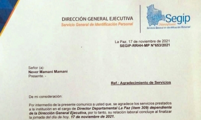 Carta del Segip