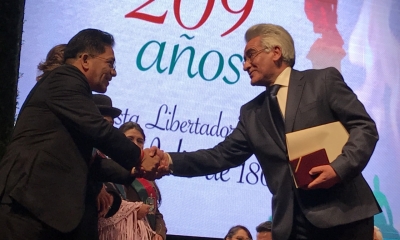 ABA , recibió honores por las fiestas julianas/Foto. RB