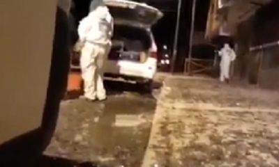 La policía investiga en el lugar del siniestro/Foto. Captua de pantalla