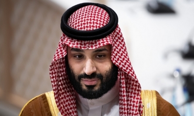 Mohamed bin Salmán durante la cumbre del G20 en Osaka (Japón), el 29 de junio de 2019.