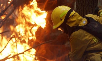 Incendio en Argentina. 