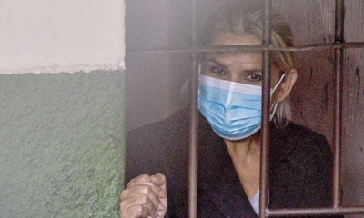 Jeanine Áñez cuando fue aprehendida en marzo. Foto: ABI