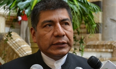 Fernando Huanacuni. canciller de Bolivia. Foto: ABI