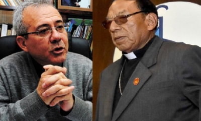 Padre José Fuentes y el Cardenal Toribio Ticona/Foto. Kandire