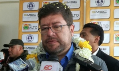Samuel Doria Medina habló este miércoles en El Alto.