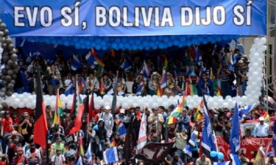 Multitudinarias muestras de apoyo a Evo Morales/Foto. ABI